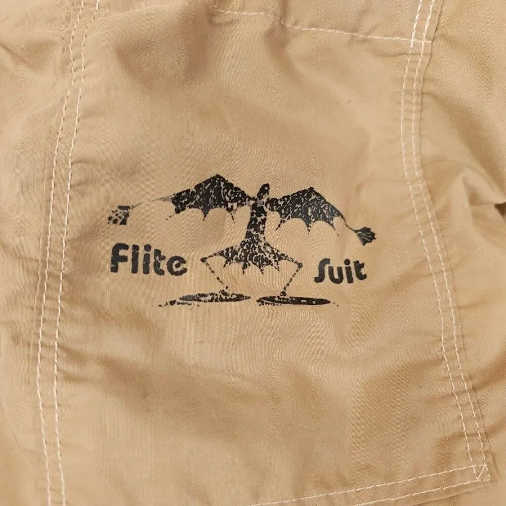 Vintage Flite Suit Mens Size XL Beige Flight Suit Aviation